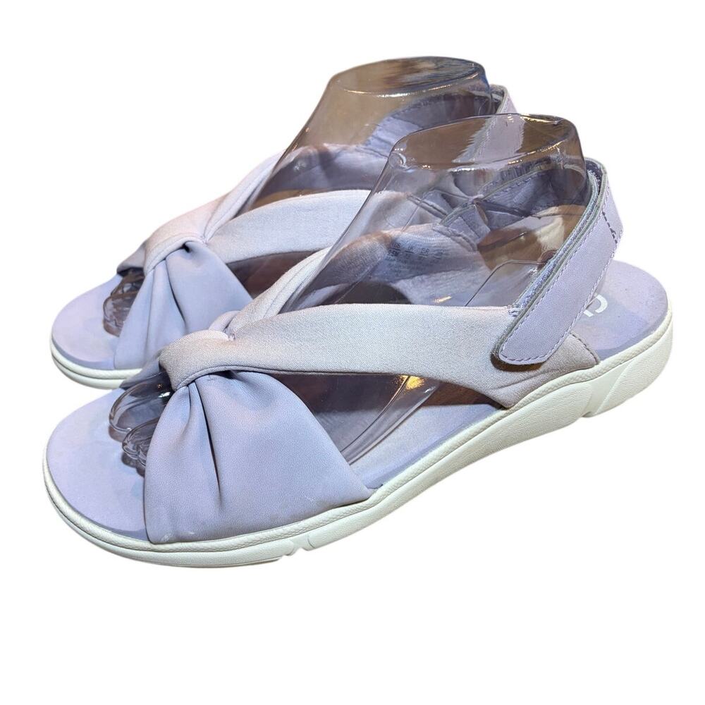 Ryka Women's Macy Sandal Lilac Wedge Comfort Size 9.5M